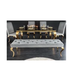 Ławka TRENTINO Modern Barock 172 cm szara