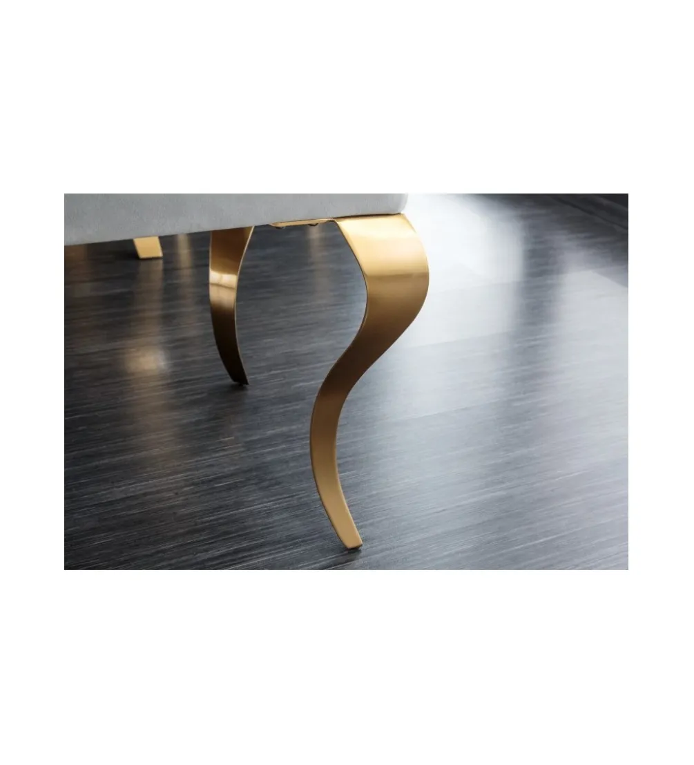 Ławka TRENTINO Modern Barock 172 cm szara