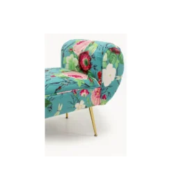 Ławka TRONO FLOWER FEVER 140 cm niebieska