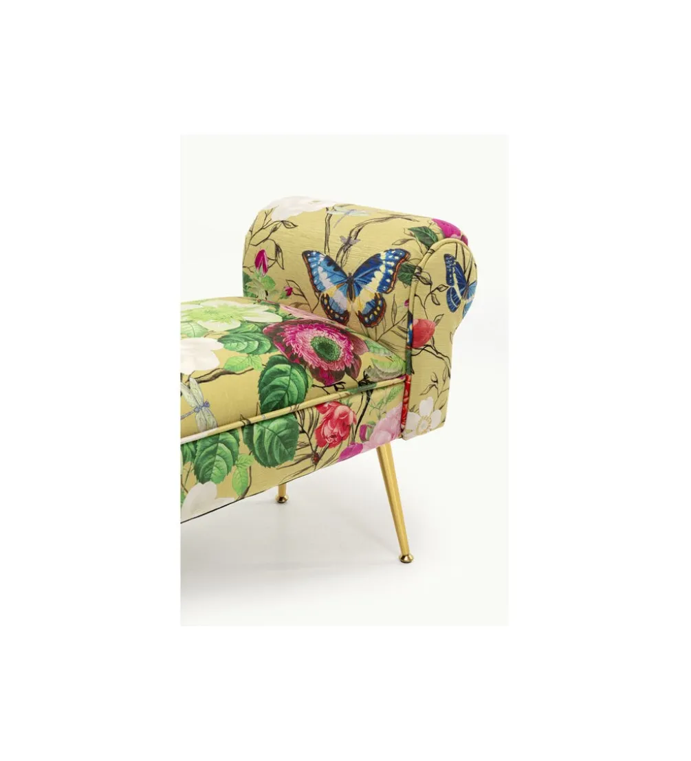 Ławka WING FLOWER FEVER 100 cm żółta