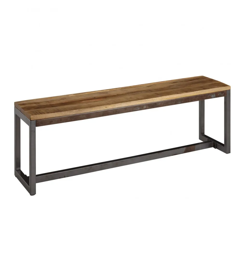 Ławka WOHNLING 120 cm drewno mango