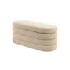 Ławka z schowkiem VOQUE 115 cm bouclé taupe