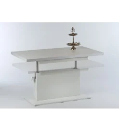 Ławo stół rozkładany MONACO 120 cm -160 cm biały