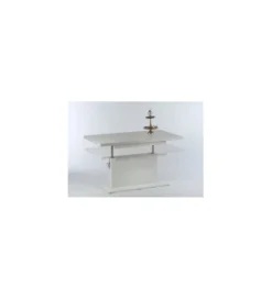 Ławo stół rozkładany MONACO 120 cm -160 cm biały