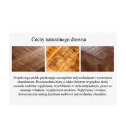 Barek BODEGA 160 cm naturalny