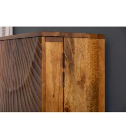 Barek komoda DAVIDE Scorpion 140 cm drewno mango brąz