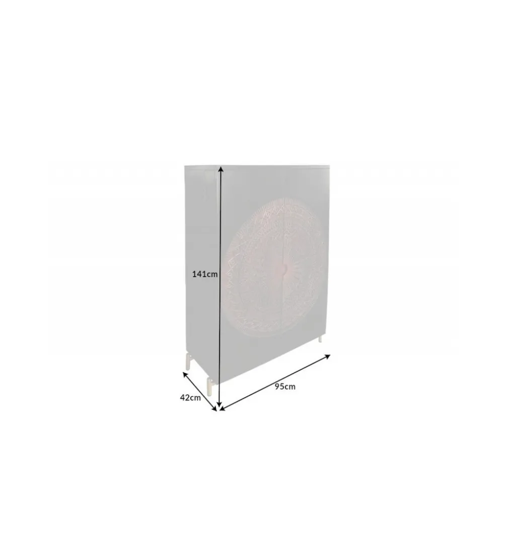 Barek komoda Madline 95 cm drewno mango