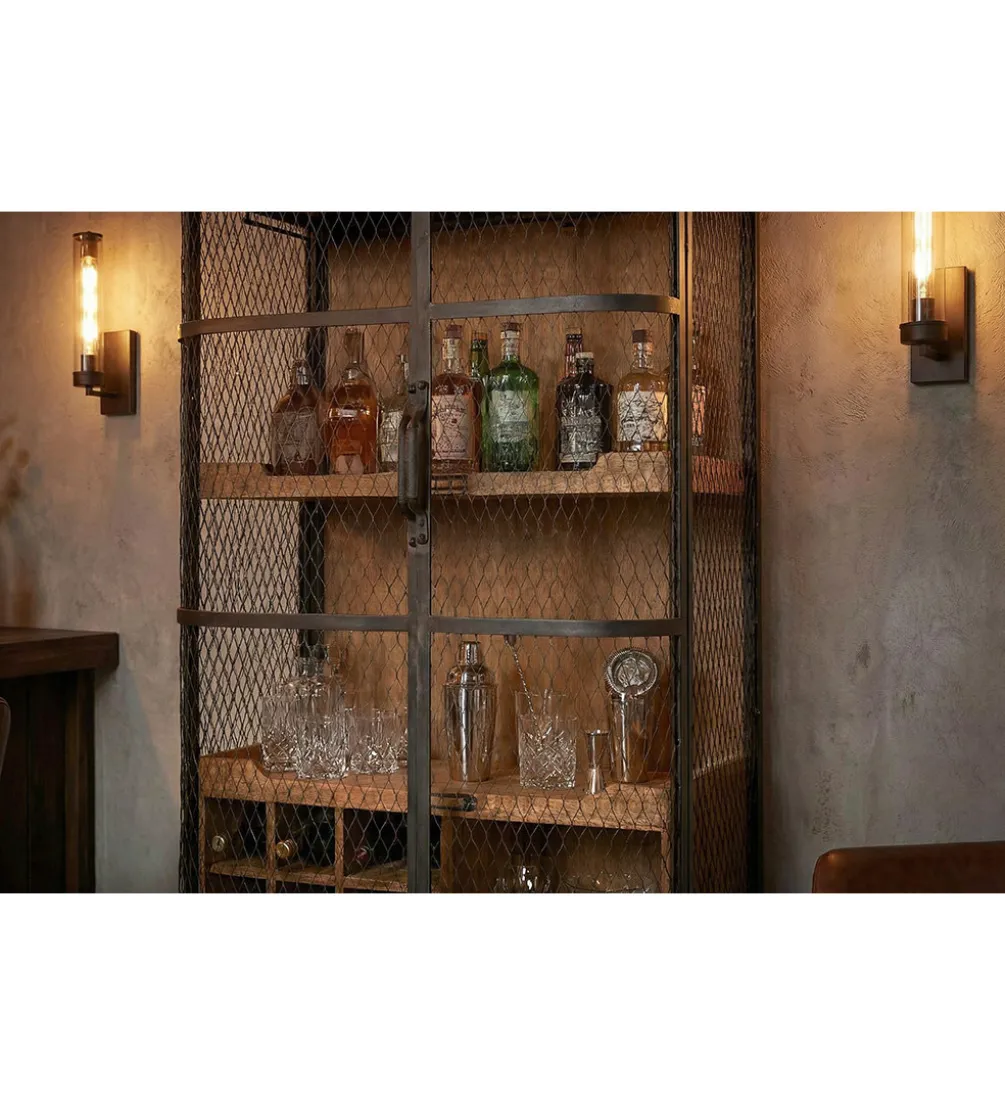 Barek LOFT 145 cm czarny naturalny