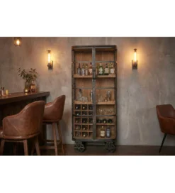Barek LOFT 145 cm czarny naturalny