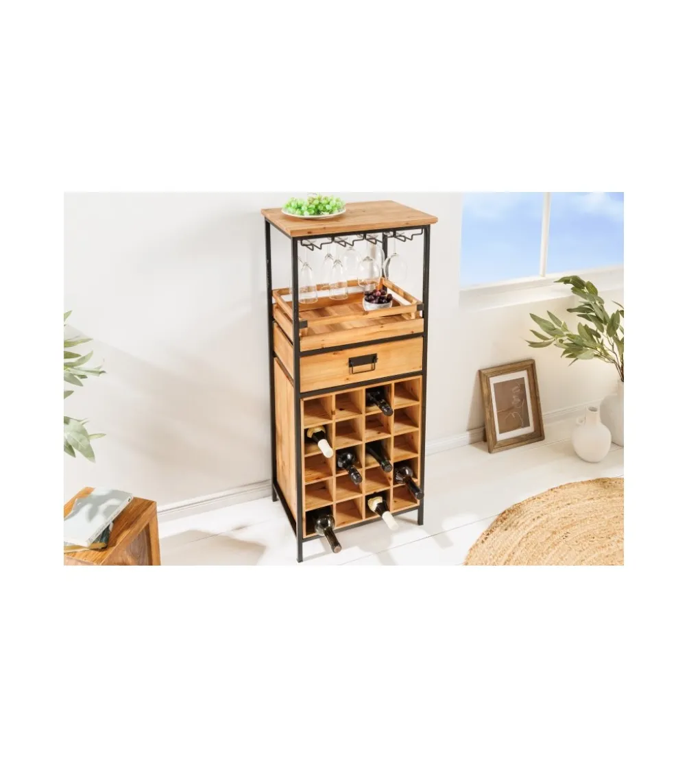 Barek na wino TULUZA 48 cm drewno sosna