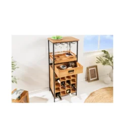 Barek na wino TULUZA 48 cm drewno sosna