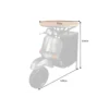 Barek stolik kawowy SCOOTER 120 cm blat drewno mango