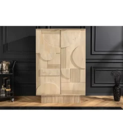 Barek TORINGU 95 cm bielone drewno mango