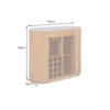 Barek wyspa TRES CHIC 120 cm drewno mango blat marmur