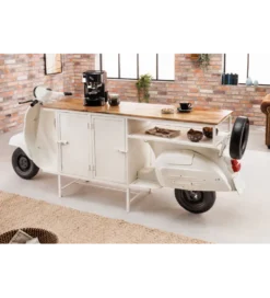 Barowa komoda SCOOTER 250 cm drewno mango