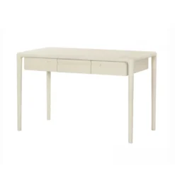 Biurko ARES 120 cm drewno mango biel