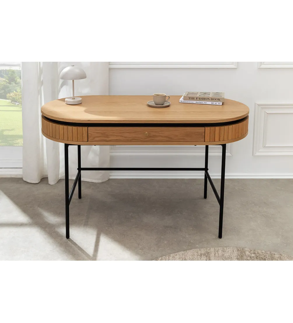 Biurko ATELIER 120 cm kolor dębu naturalne