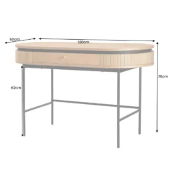 Biurko ATELIER 120 cm kolor dębu naturalne