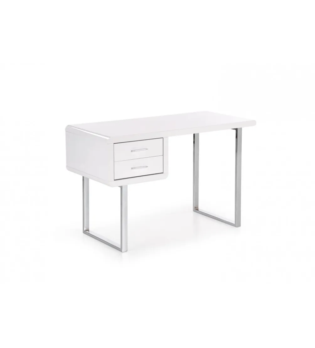 Biurko B30 120 cm biały chrom
