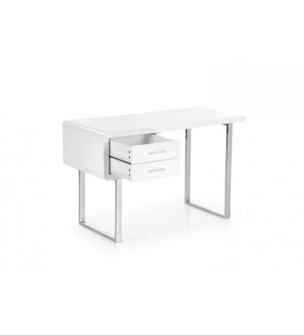 Biurko B30 120 cm biały chrom