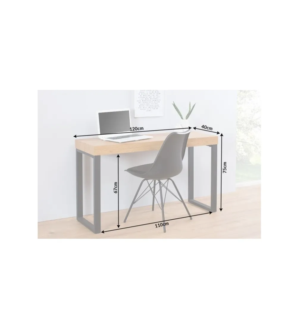 Biurko Black Desk 120 cm w kolorze dębu
