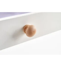 Biurko DOLORES 120 cm w odcieniu dąb sonoma - biały