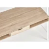 Biurko dwustanowiskowe COAST 139 cm w kolorze dąb sonoma biały