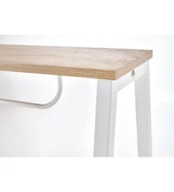 Biurko dwustanowiskowe COAST 139 cm w kolorze dąb sonoma biały