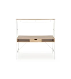 Biurko dwustanowiskowe COAST 139 cm w kolorze dąb sonoma biały