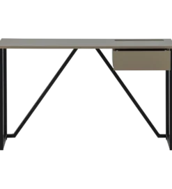 Biurko JULIUS 126 cm drewno sosny szary