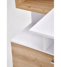 Biurko MISO 144 cm drewno dębu artisan białe