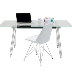 Biurko OFFICIA 160 x 80 cm szklane