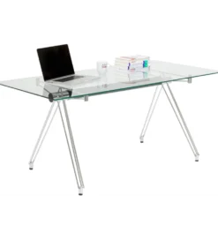 Biurko OFFICIA 160 x 80 cm szklane