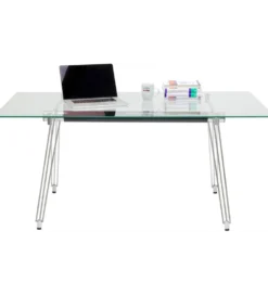 Biurko OFFICIA 160 x 80 cm szklane
