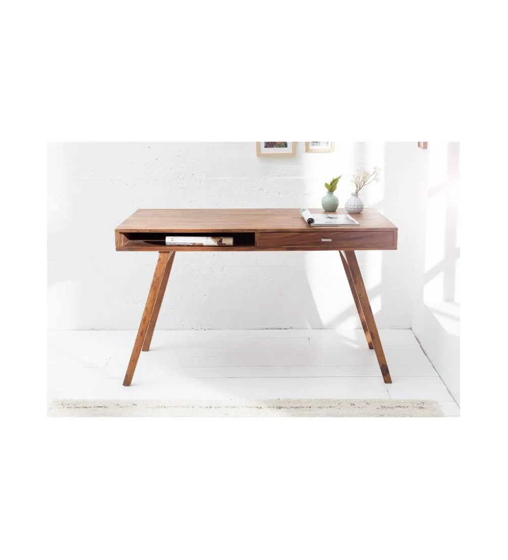Biurko Retro 120 cm drewno Sheesham