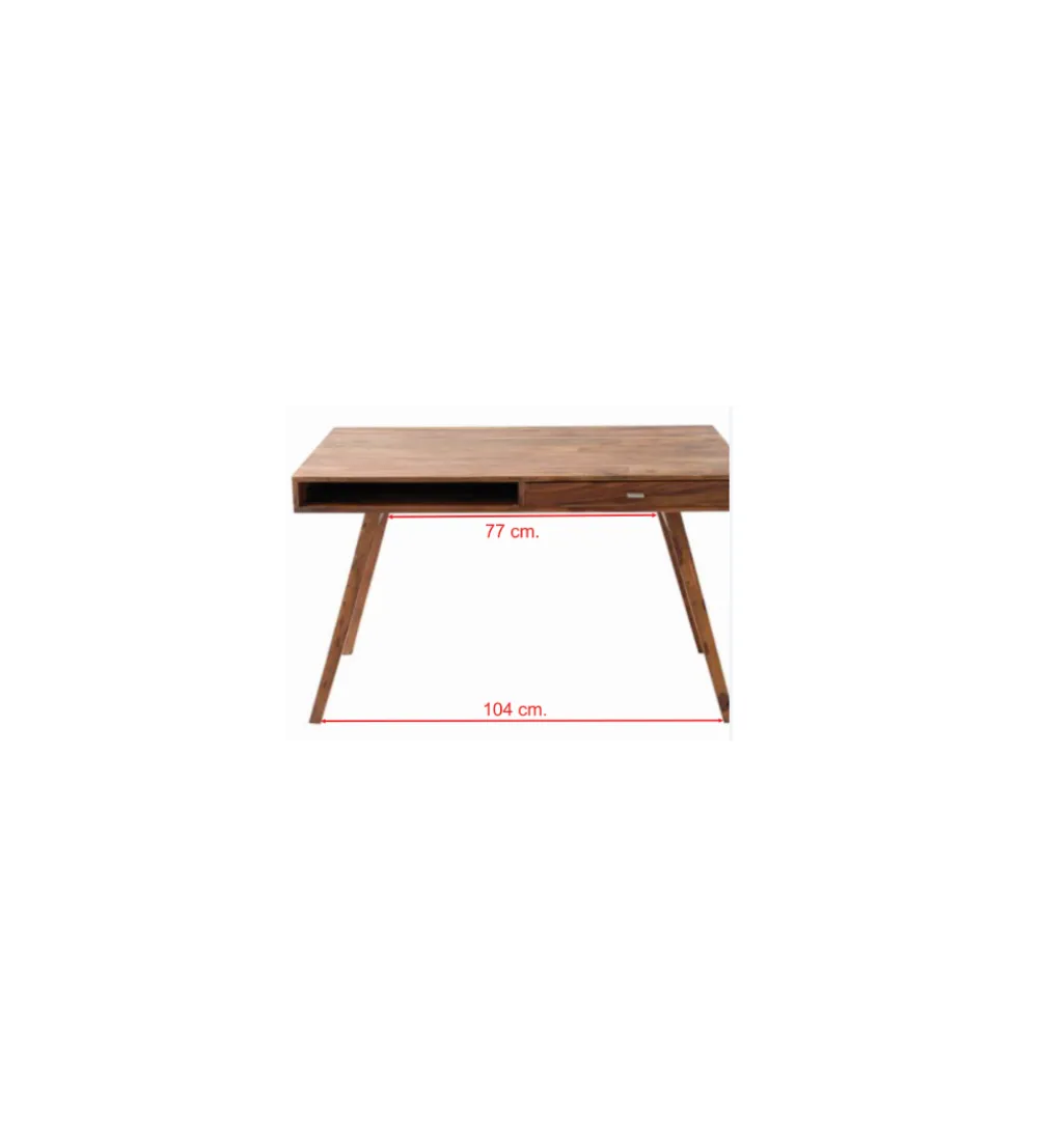 Biurko Retro 120 cm drewno Sheesham