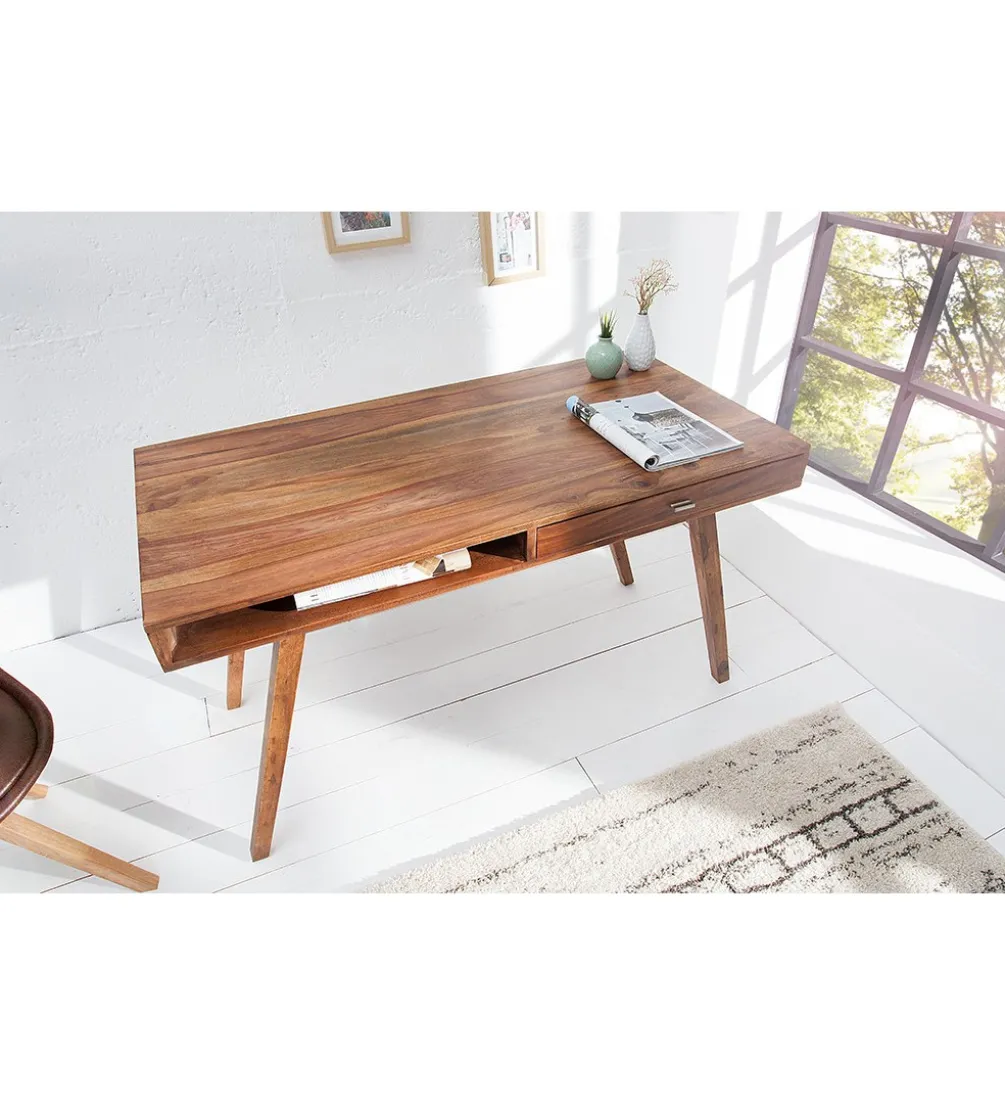 Biurko Retro 120 cm drewno Sheesham