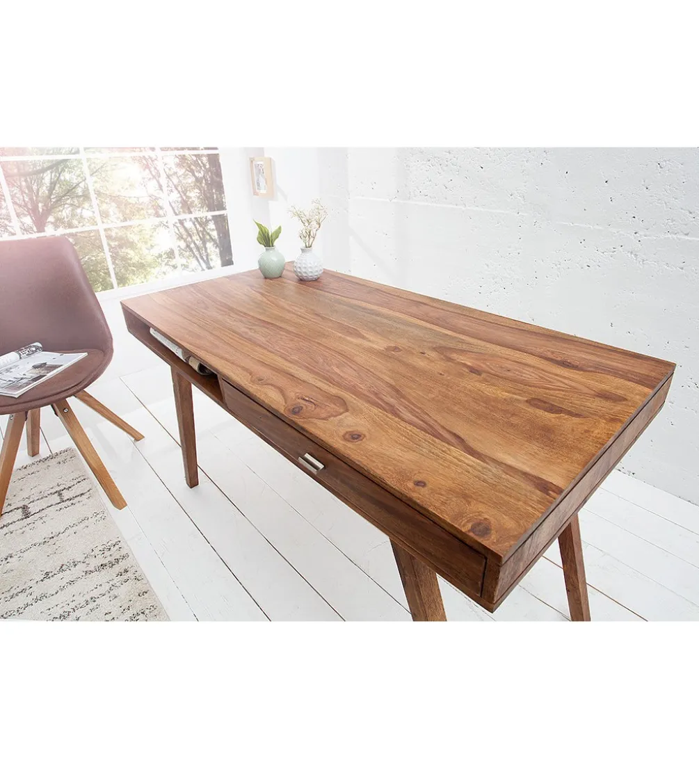 Biurko Retro 120 cm drewno Sheesham
