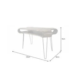 Biurko SPIN RETRO 120 cm drewno sheesham