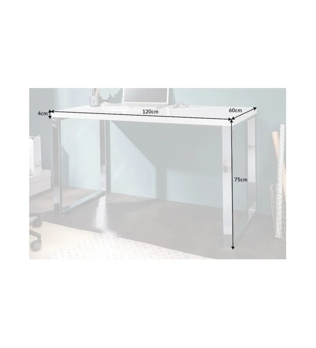 Biurko White Desk 120 cm białe