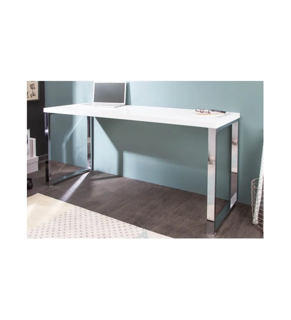 Biurko White Desk 160 cm białe