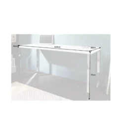Biurko White Desk 160 cm białe