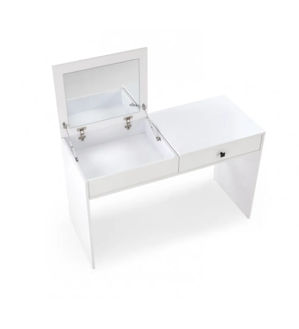 Biurko z toaletka MEGAN 120 cm biały mat