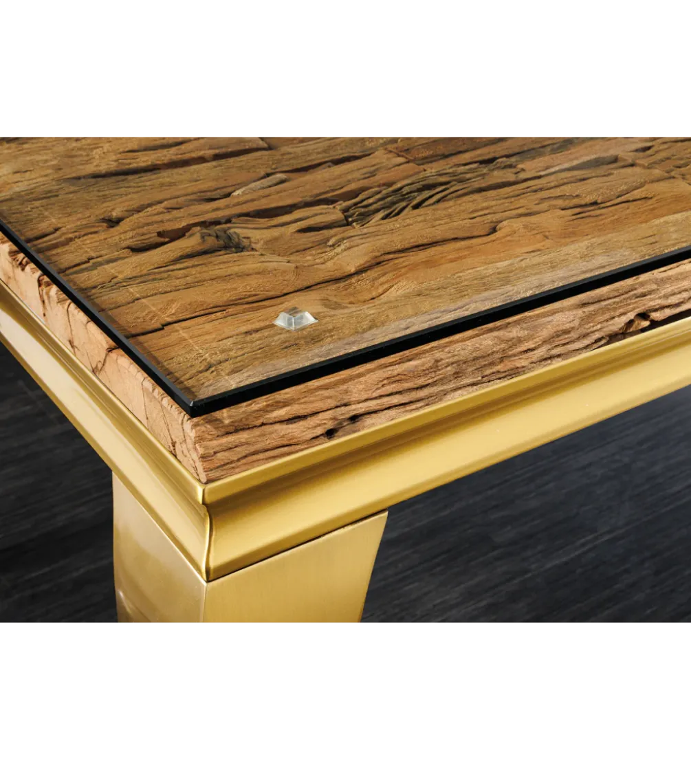 Blat do konsoli MODERN BAROCK BARRACUDA 140 cm drewno teak