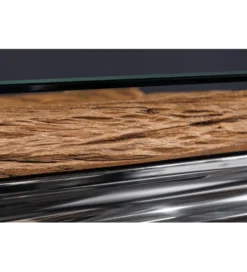 Blat do Stolika kawowego MODERN BAROCK BARRACUDA 100 cm drewno teak