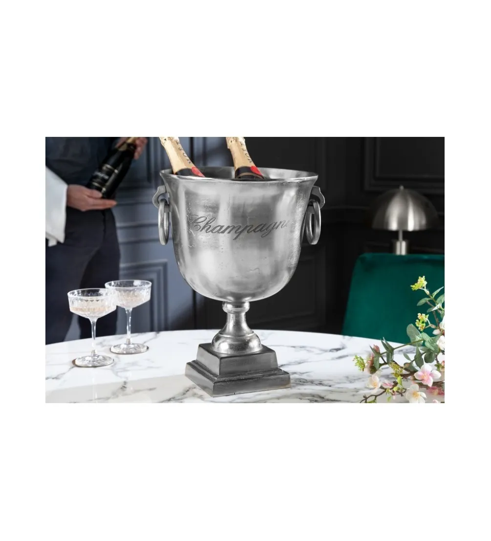 Chłodziarka do szampana Royal 40cm srebrna