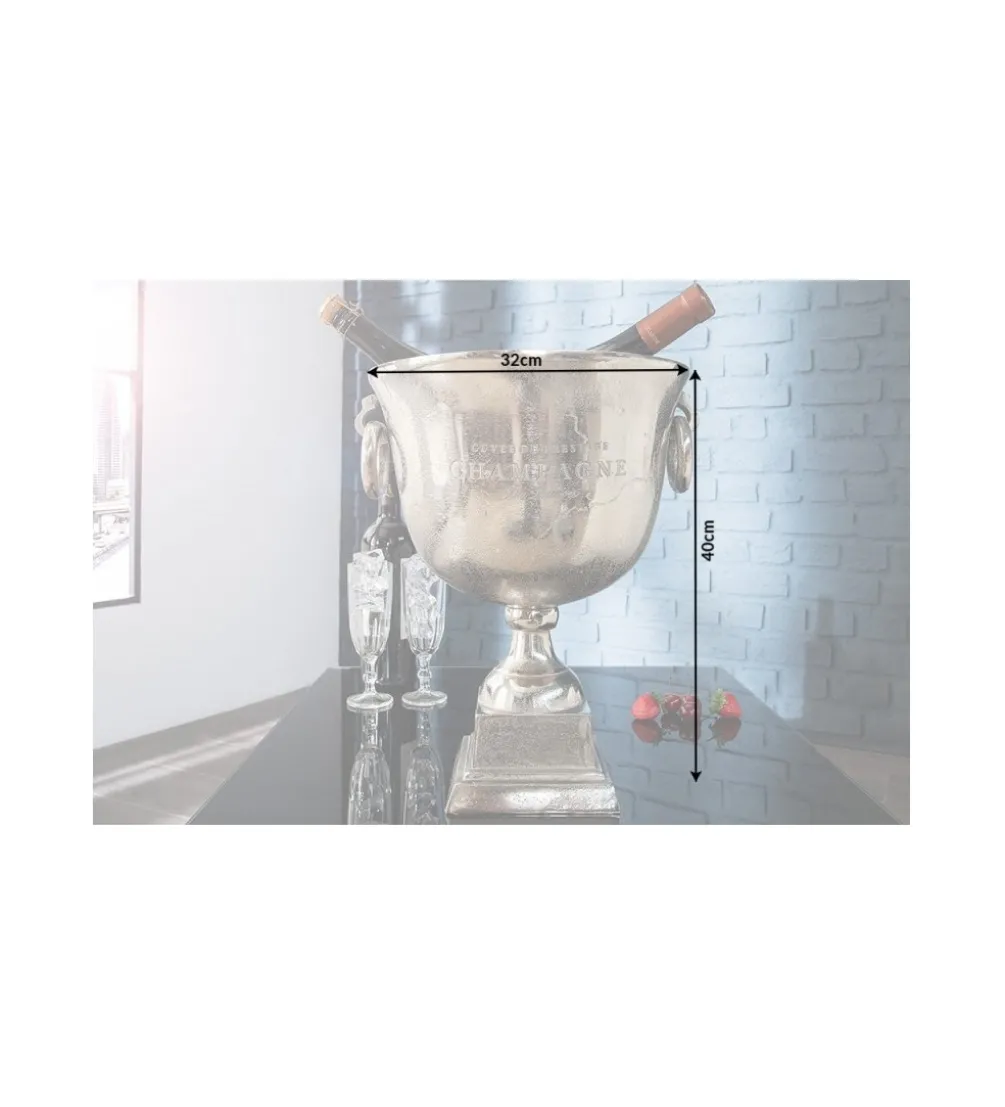 Chłodziarka do szampana Royal 40cm srebrna