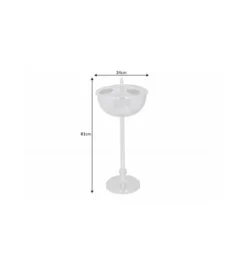 Chłodziarka na wino Royal 34 cm srebrna