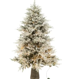Choinka sztuczna 3000 Led sztuczny śnieg  XAMS 210 cm biała