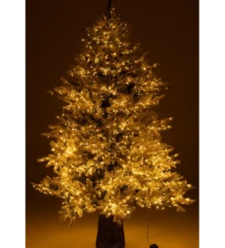 Choinka sztuczna 3000 Led sztuczny śnieg  XAMS 210 cm biała